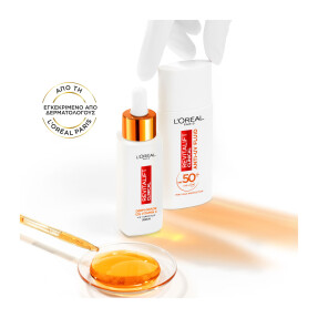 L'ORÉAL PARIS REVITALIFT CLINICAL ΠΡΩΤΟΚΟΛΛΟ ΛΑΜΨΗΣ ΜΕ ΟΡΟ ΚΑΙ ΚΡΕΜΑ ΚΑΘΗΜΕΡΙΝΗΣ ΠΡΟΣΤΑΣΙΑΣ SPF50+
