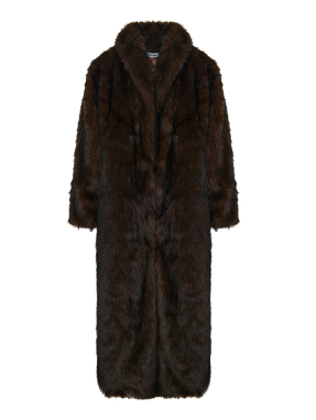 ΓΥΝΑΙΚΕΙΟ OVERSIZED ΓΟΥΝΙΝΟ ΠΑΛΤΟ | Καφέ ONE SIZE