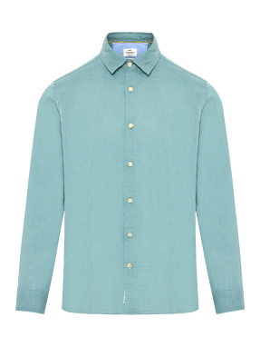 ΑΝΔΡΙΚΟ ΛΙΝΟ ΠΟΥΚΑΜΙΣΟ | Τυρκουάζ XL