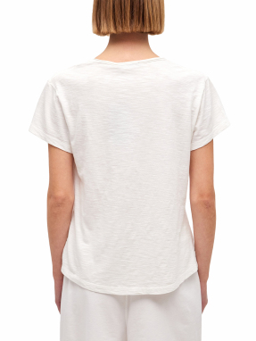 ΓΥΝΑΙΚΕΙΟ T-SHIRT ΜΕ V ΛΑΙΜΟΚΟΨΗ | Λευκό XS