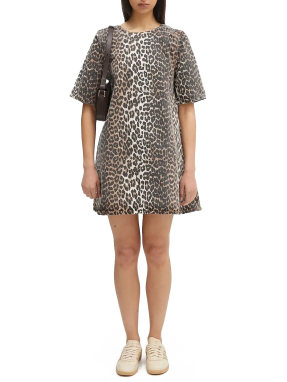 MINI DENIM ΦΟΡΕΜΑ | Animal Print  EU 38