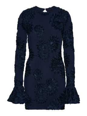 ΜΙΝΙ ΦΟΡΕΜΑ 3D MESH | Μπλε Σκούρο EU 38