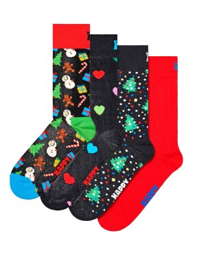 ΧΡΙΣΤΟΥΓΕΝΝΙΑΤΙΚΕΣ ΚΑΛΤΣΕΣ GIFT SET 4ΤΜΧ | Πολύχρωμο 36/40