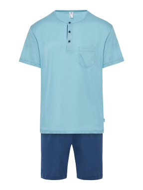 ΑΝΔΡΙΚΟ ΣΕΤ ΠΙΤΖΑΜΕΣ | Γαλάζιο XXL