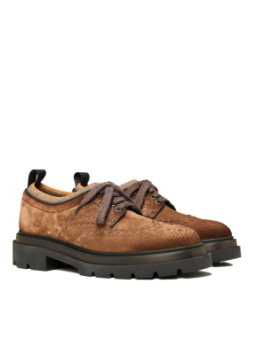 ΑΝΔΡΙΚΑ OXFORD RHEA MODEL SOCK LACE-UP | Καφέ 41