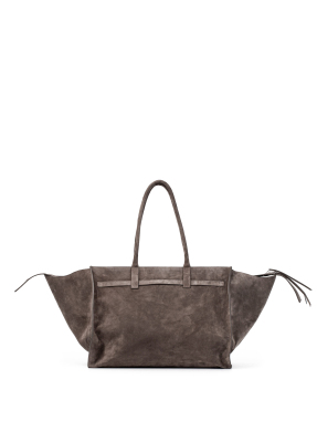 ΓΥΝΑΙΚΕΙΑ SUEDE ΤΣΑΝΤΑ ΩΜΟΥ MAME EVERYDAY UMBER | Γκρι