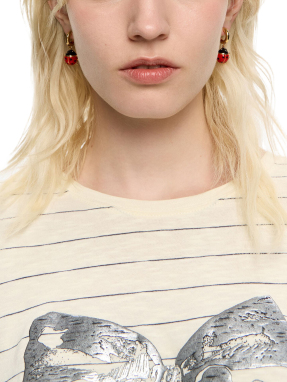 ΓΥΝΑΙΚΕΙΑ ΣΚΟΥΛΑΡΙΚΙΑ LADYBUG HOOP | Χρυσό ONE SIZE