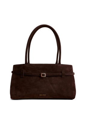 ΓΥΝΑΙΚΕΙΑ SUEDE ΤΣΑΝΤΑ ΩΜΟΥ EAST WEST LE CAMBON | Καφέ Σκούρο