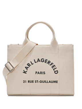 ΓΥΝΑΙΚΕΙΑ ΤΣΑΝΤΑ SQUARE MEDIUM TOTE | Εκρού