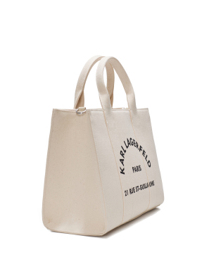 ΓΥΝΑΙΚΕΙΑ ΤΣΑΝΤΑ SQUARE MEDIUM TOTE | Εκρού