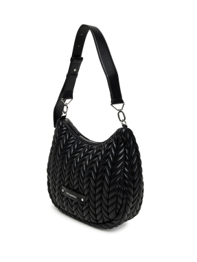 ΓΥΝΑΙΚΕΙΑ HOBO ΤΣΑΝΤΑ ΩΜΟΥ K/WEAVE | Μαύρο