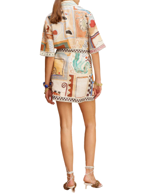 ΜΙΝΙ ΦΟΡΕΜΑ MICHELLE | Πολύχρωμο UK 8