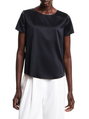 ΓΥΝΑΙΚΕΙΟ ΜΕΤΑΞΩΤΟ T-SHIRT | Μπλε Σκούρο EU 42