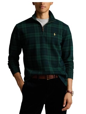 ΑΝΔΡΙΚΗ ΜΠΛΟΥΖΑ HALF-ZIP | Καρό  XXL