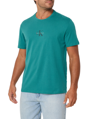 ΑΝΔΡΙΚΟ T-SHIRT ΜΕ ΛΟΓΟΤΥΠΟ | Τυρκουάζ S