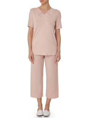 ΓΥΝΑΙΚΕΙΟ ΣΕΤ ΠΙΤΖΑΜΕΣ | Ροζ Ανοιχτό XS