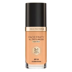 FACEFINITY ALL DAY FLAWLESS 3IN1 FOUNDATION | 30ml 76 Warm Golden