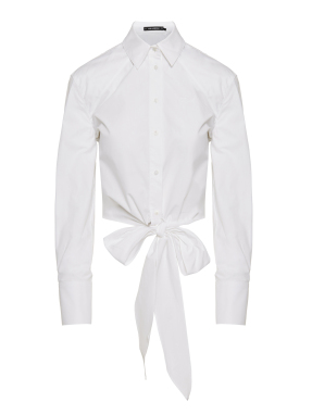 ΓΥΝΑΙΚΕΙΟ CROPPED ΠΟΥΚΑΜΙΣΟ | Λευκό EU 40