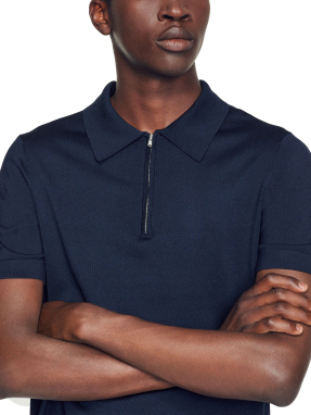 ΑΝΔΡΙΚΗ POLO ΜΠΛΟΥΖΑ ΜΕ ΦΕΡΜΟΥΑΡ | Μπλε Σκούρο S