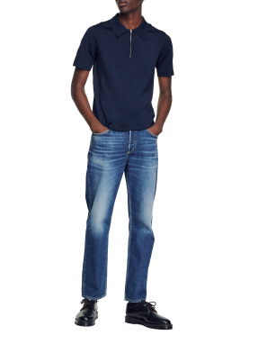 ΑΝΔΡΙΚΗ POLO ΜΠΛΟΥΖΑ ΜΕ ΦΕΡΜΟΥΑΡ | Μπλε Σκούρο XL