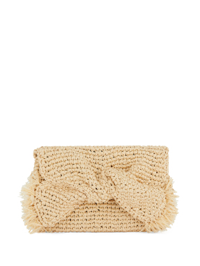 ΓΥΝΑΙΚΕΙΟ CLUTCH BOW | Μπεζ