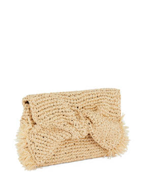 ΓΥΝΑΙΚΕΙΟ CLUTCH BOW | Μπεζ