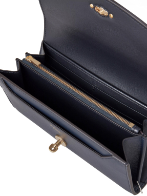 ΓΥΝΑΙΚΕΙΟ ΔΕΡΜΑΤΙΝΟ ΠΟΡΤΟΦΟΛΙ DARLEY | Μπλε Σκούρο