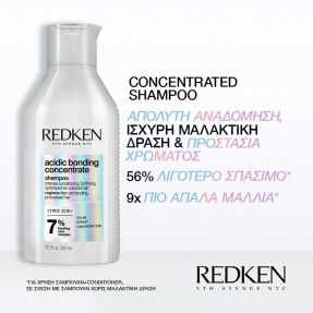 ACIDIC BONDING CONCENTRATE ΣΑΜΠΟΥΑΝ ΓΙΑ ΞΗΡΑ ΤΑΛΑΙΠΩΡΗΜΕΝΑ & ΒΑΜΜΕΝΑ ΜΑΛΛΙΑ | 300ml