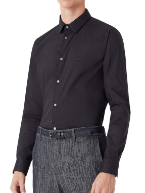 ΑΝΔΡΙΚΟ ΠΟΥΚΑΜΙΣΟ | Μπλε Σκούρο M