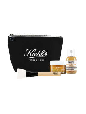KIEHL'S POUCH ΜΕ 2 SKINCARE PRODUCTS ΣΕ DELUXE SIZE & ΕΝΑ ΠΙΝΕΛΟ