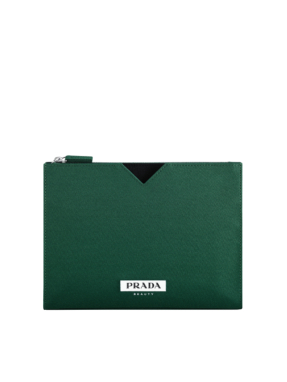 PRADA GREEN MEN'S POUCH