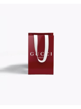 GUCCI MINI RED SHOPPING BAG