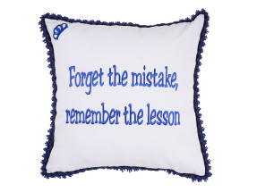 ΔΙΑΚΟΣΜΗΤΙΚΗ ΜΑΞΙΛΑΡΟΘΗΚΗ FORGET THE MISTAKE, REMEMBER THE LESSON | Λευκό  ONE SIZE