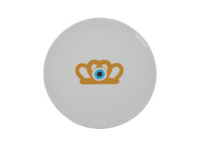 ΠΙΑΤΟ ΦΑΓΗΤΟΥ GOLDEN CROWN WITH EVILEYE | Λευκό  ONE SIZE