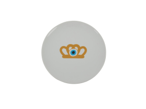 ΠΙΑΤΟ ΓΛΥΚΟΥ GOLDEN CROWN WITH EVILEYE | Λευκό  ONE SIZE