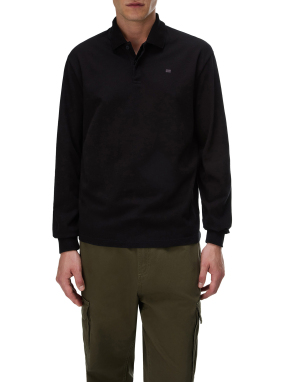 ΑΝΔΡΙΚΗ POLO ΜΠΛΟΥΖΑ E-NEDLES LS | Μαύρο XL