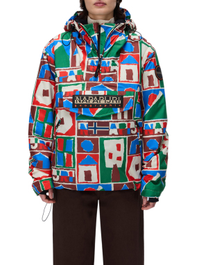 ΑΝΔΡΙΚΟ ΜΠΟΥΦΑΝ RAINFOREST NEXT ALL OVER PRINT ANORAK JACKET | Πολύχρωμο  L