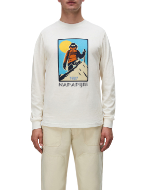ΑΝΔΡΙΚΗ ΜΠΛΟΥΖΑ S-TEE LS | Λευκό  XL