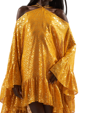 ΜΙΝΙ ΦΟΡΕΜΑ SZA SZA OPULENCE | Χρυσό IT 40