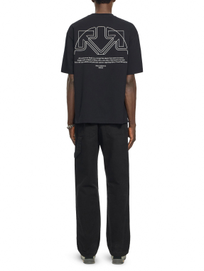 ΑΝΔΡΙΚΟ OFFLINE HALF ARROW SKATE T-SHIRT | Μαύρο S