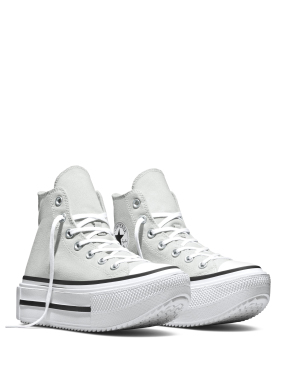 UNISEX ΜΠΟΤΑΚΙΑ CHUCK TAYLOR LIFT DOUBLE | Γκρι Ανοιχτό 39