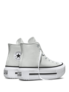 UNISEX ΜΠΟΤΑΚΙΑ CHUCK TAYLOR LIFT DOUBLE | Γκρι Ανοιχτό 39