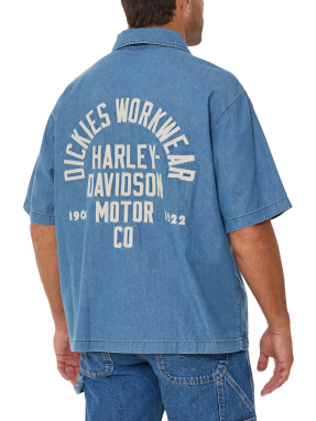 ΑΝΔΡΙΚΟ DENIM ΠΟΥΚΑΜΙΣΟ DICKIES X HD BOXY CHAMBRAY | Μπλε XL