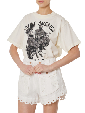 ΓΥΝΑΙΚΕΙΟ T-SHIRT | Εκρού M