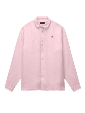 ΑΝΔΡΙΚΟ ΠΟΥΚΑΜΙΣΟ G-LINEN LS 1 | Ροζ XXL