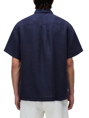 ΑΝΔΡΙΚΟ ΠΟΥΚΑΜΙΣΟ G-LINEN | Μπλε Σκούρο XXL