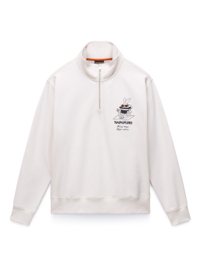 ΑΝΔΡΙΚΟ ΦΟΥΤΕΡ HALF-ZIP B-SOL | Λευκό XL