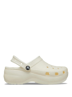 ΓΥΝΑΙΚΕΙΑ CLOGS CLASSIC PLATFORM GLITTER | Εκρού 38/39