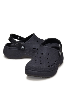 ΓΥΝΑΙΚΕΙΑ BAYA PLATFORM GLITTER CLOGS | Μαύρο 39/40