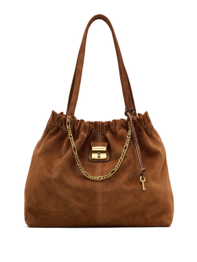 ΓΥΝΑΙΚΕΙΑ ΤΣΑΝΤΑ ΩΜΟΥ THE SUEDE CRISTINA TOTE | Καφέ